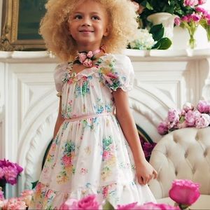 Janie and Jack Enchanted floral dress, new condition